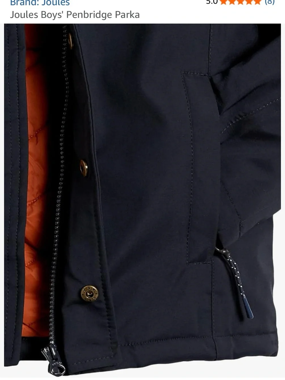 Joules Boys Penbridge Parka Jacket NWT